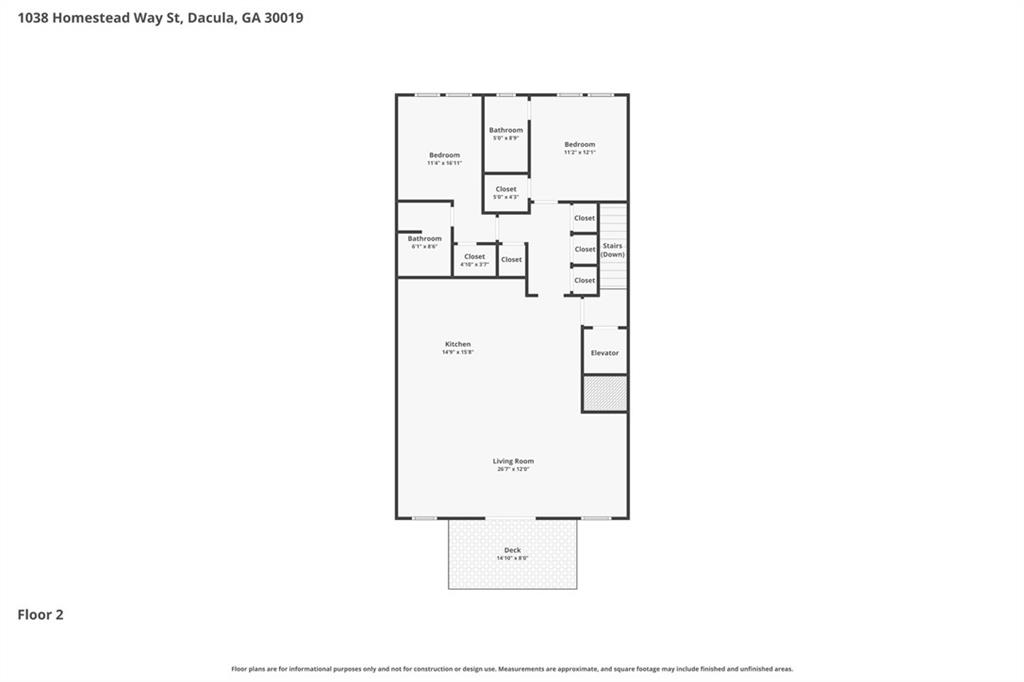 1038 Homestead Way Street Dacula, GA 30019 - Photo 35 of 36 a picture of a floor plan