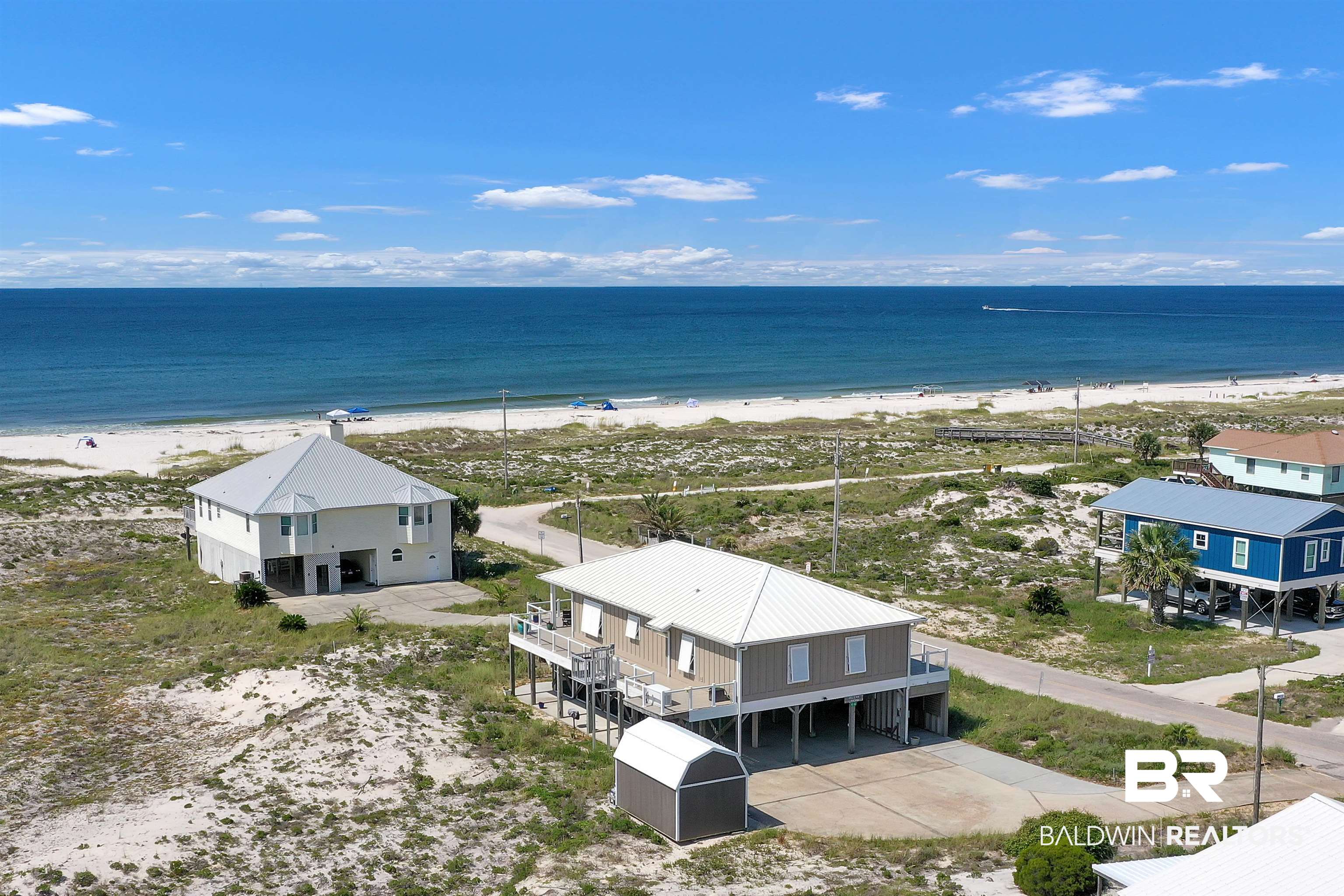 418 Veterans Road Gulf Shores, AL 36542 - Photo 50 of 51 Aerial view of expansive beach
