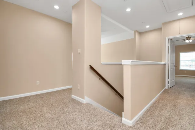 an entryway in an empty room
