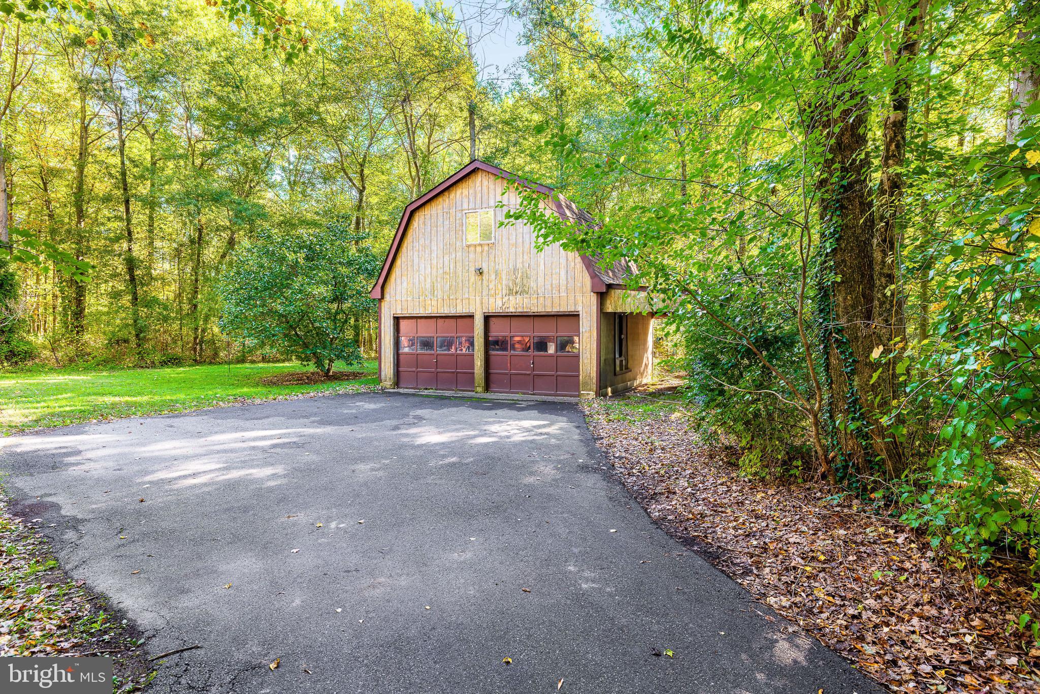 Detached oversized garage with a loft area