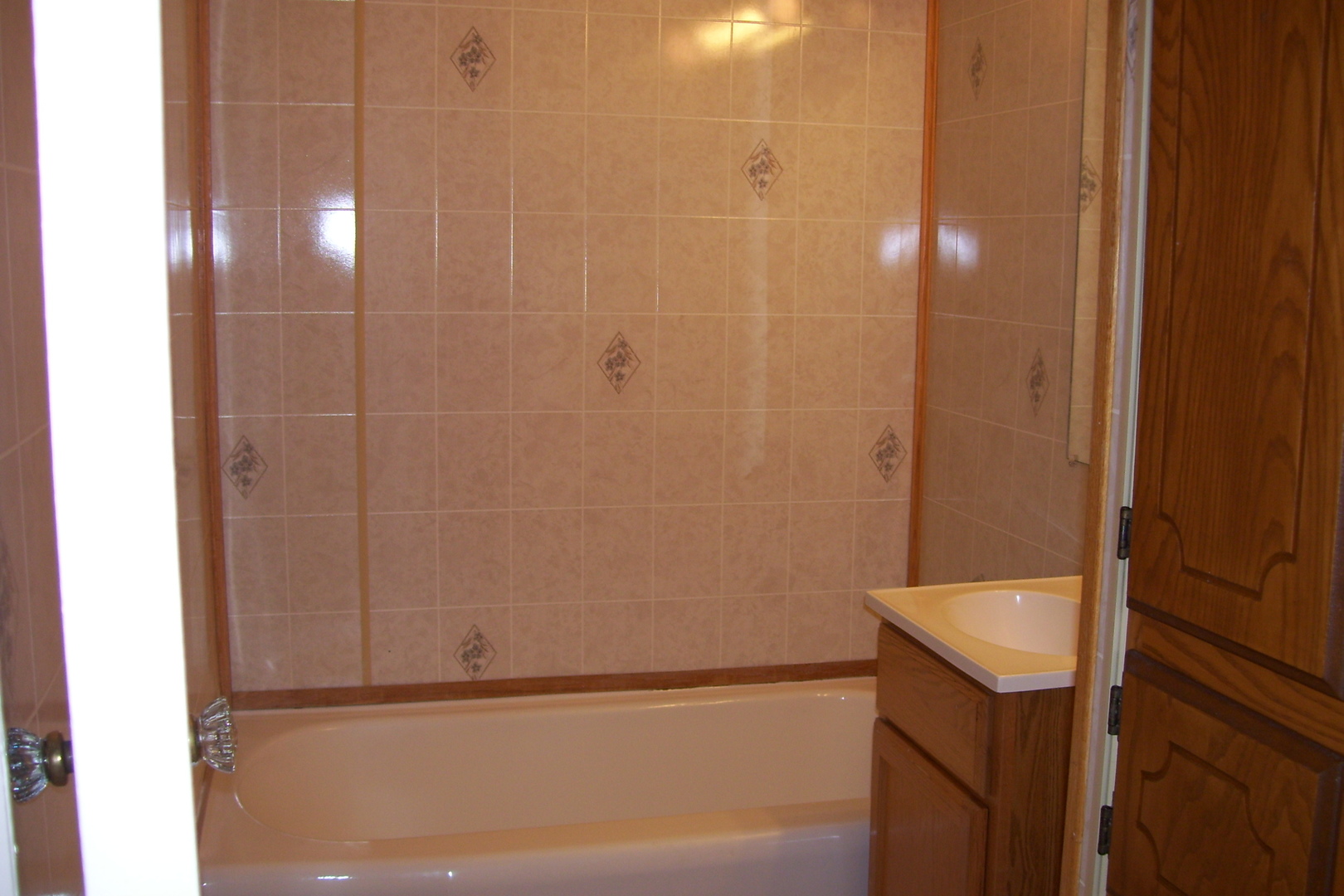 1141 Eastview Drive Rantoul, IL 61866 - Photo 6 of 9 a bathroom with a sink and a mirror