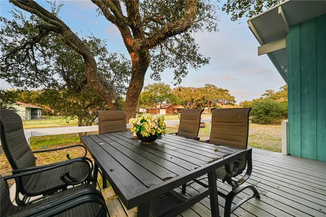 an arial view of a house with a yard