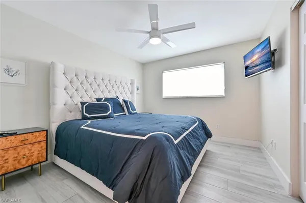 a view of outdoor space and wooden floor