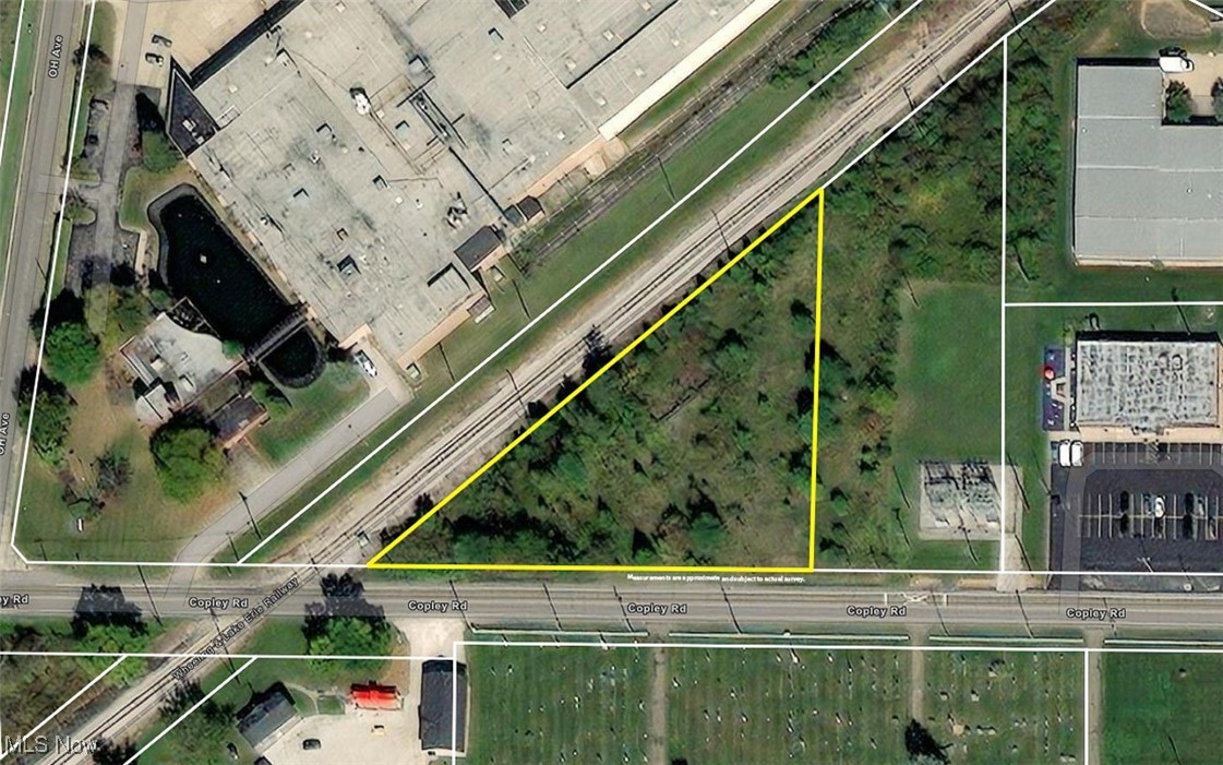 3773 Copley Road Akron, OH 44321 - Photo 6 of 6 Aerial view of property's location featuring property parcel outlined