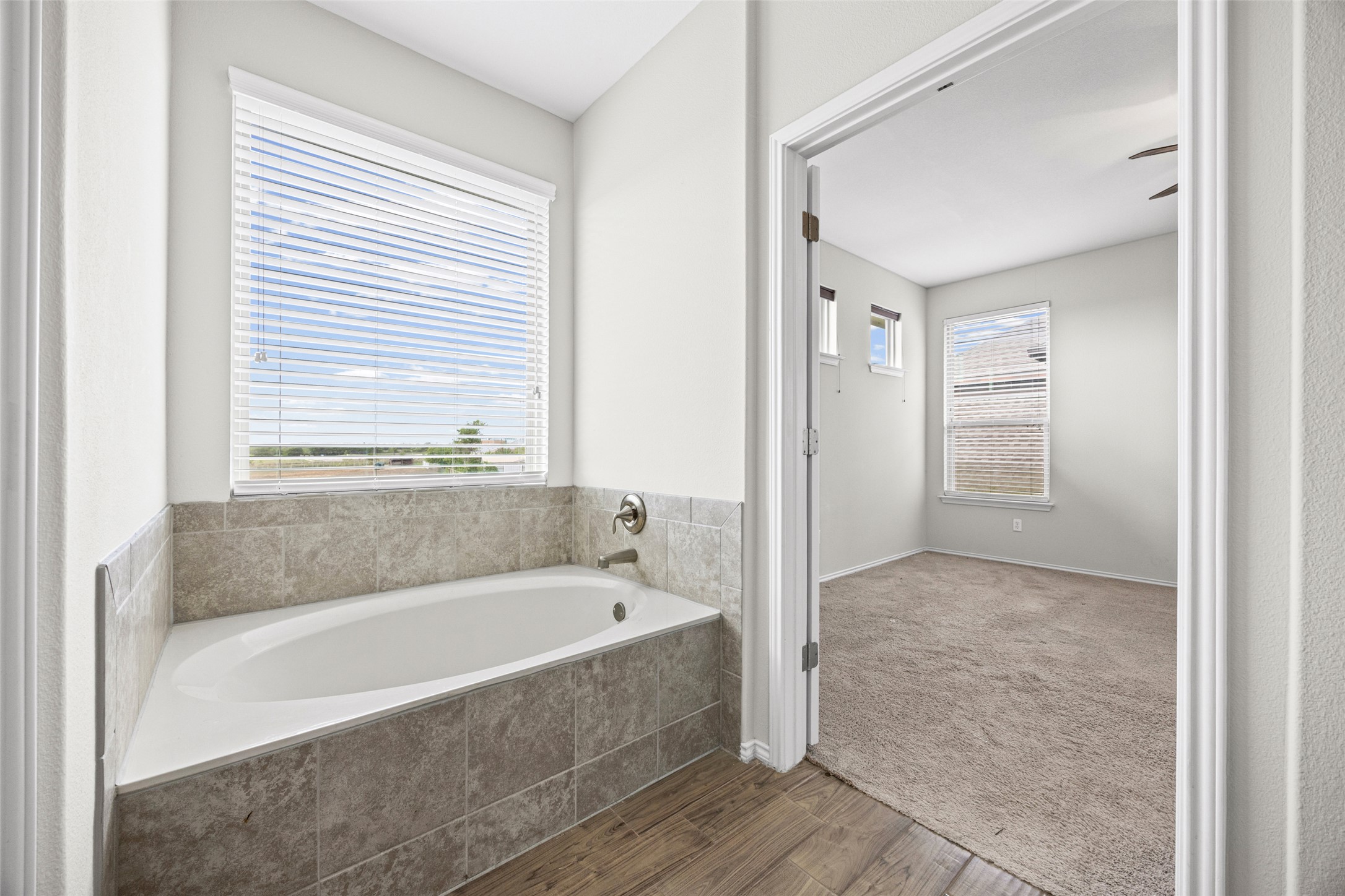 17401 Silent Harbor Loop Pflugerville, TX 78660 - Photo 27 of 37 Garden tub in primary bathroom