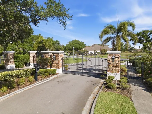 an aerial view of a swimming pool