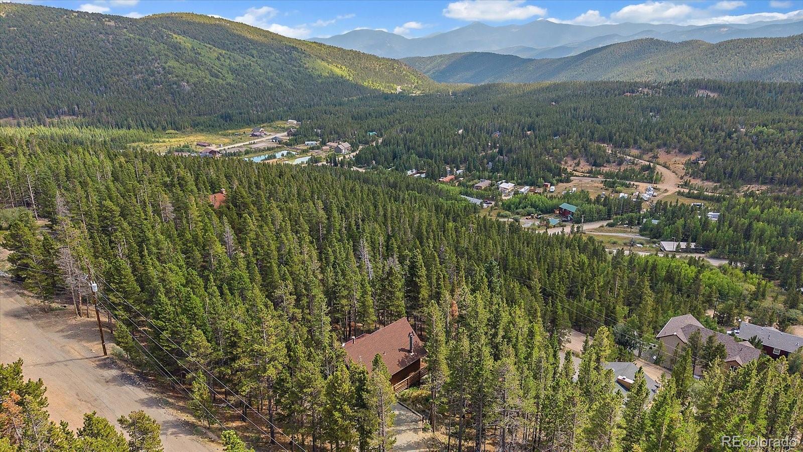 136 Nebraska Drive Idaho Springs, CO 80452 - Photo 17 of 29 a view of a city with mountains in the background