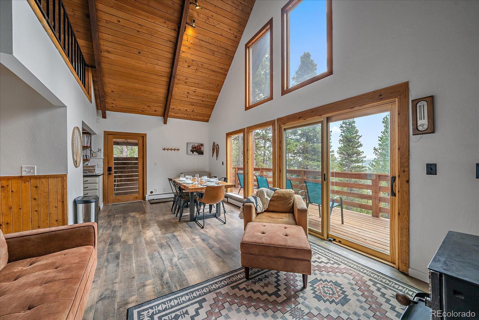 136 Nebraska Drive Idaho Springs, CO 80452 - Photo 6 of 29 a living room with furniture and a large window