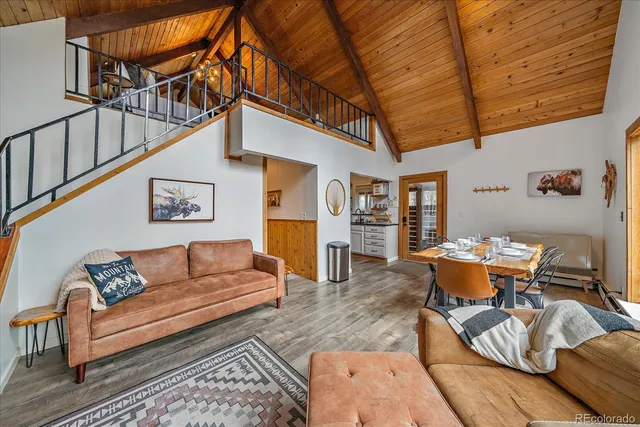 a outdoor living space with furniture