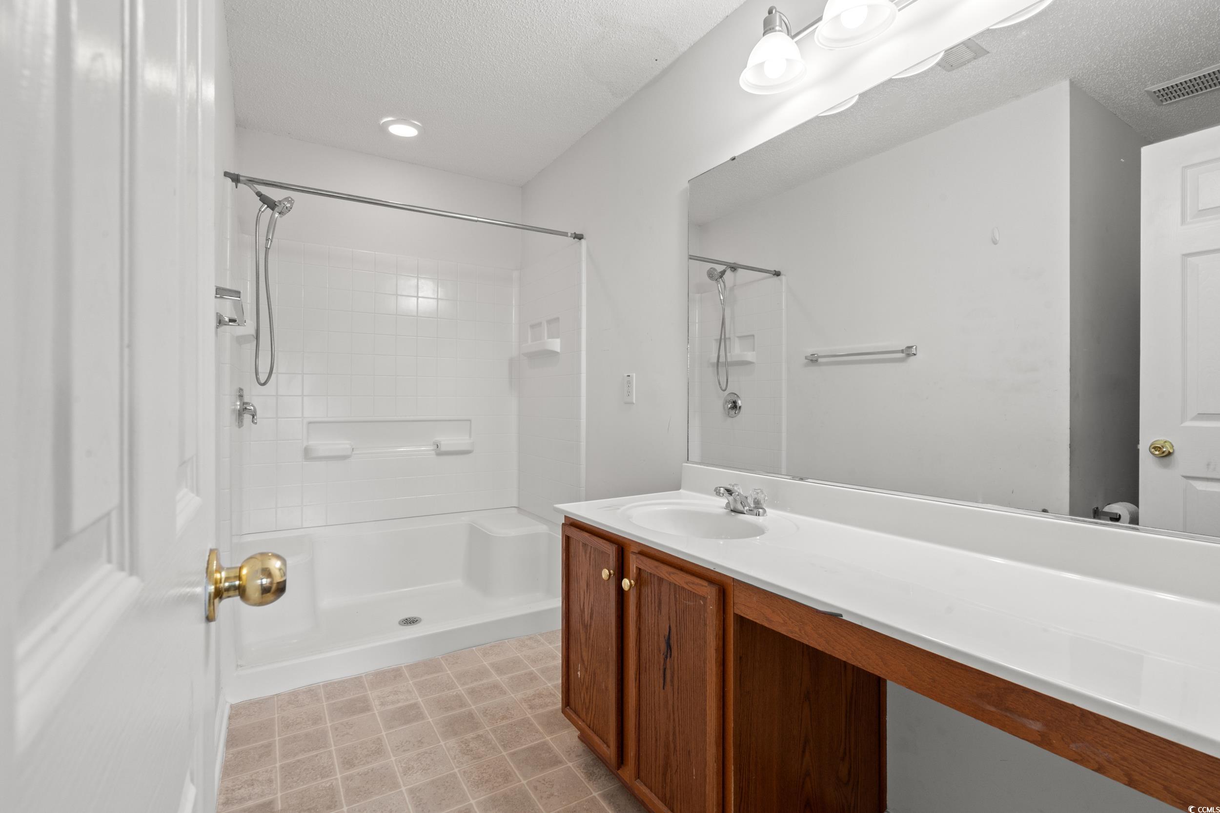 322 Kiskadee Loop, Unit 12E Conway, SC 29526 - Photo 14 of 36 Bathroom featuring vanity and a textured ceiling