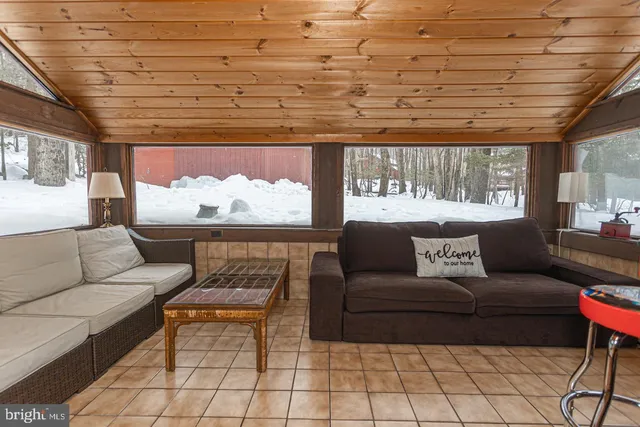 a living room with fireplace furniture and a flat screen tv