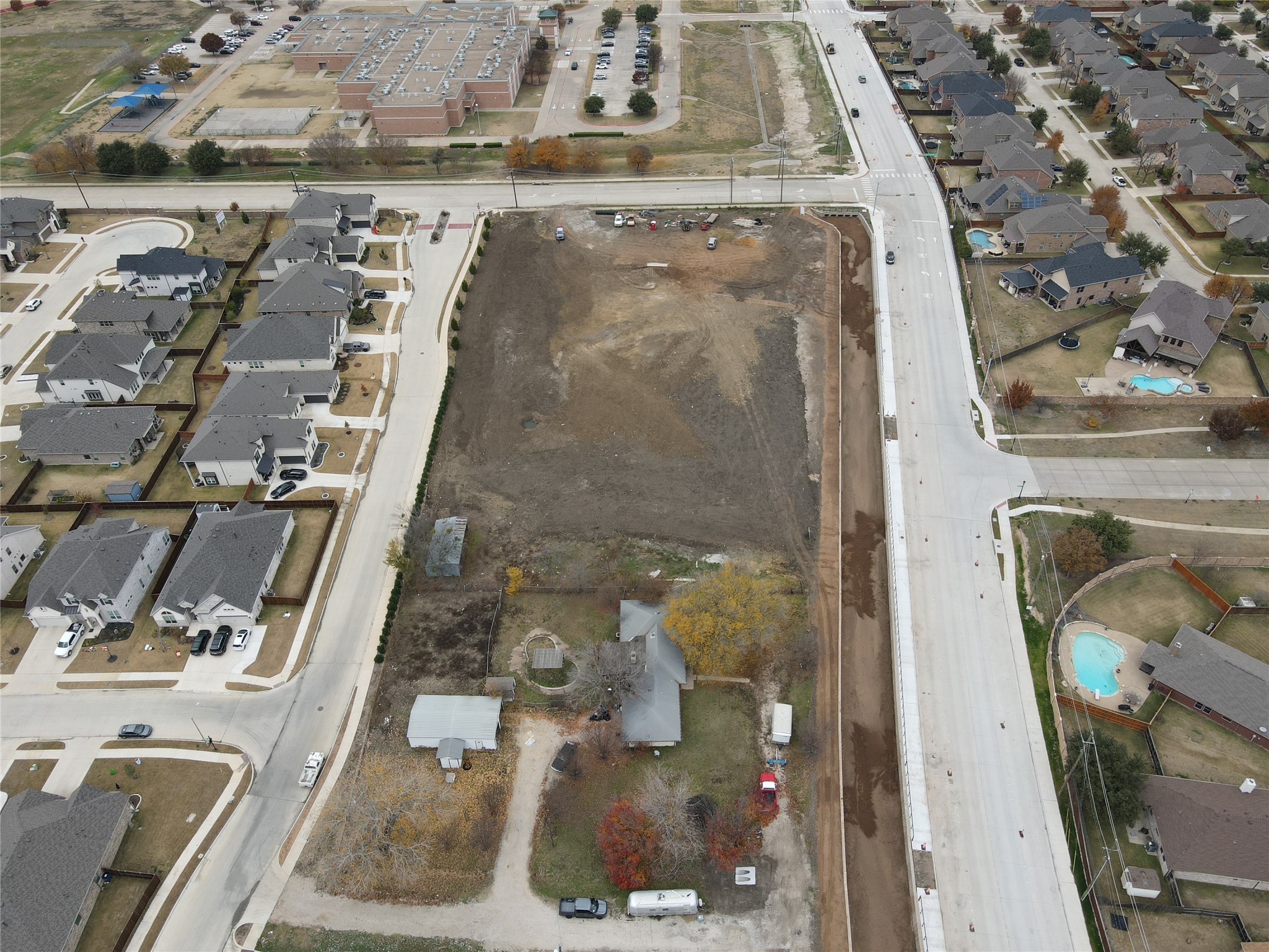 Aerial of the entire property