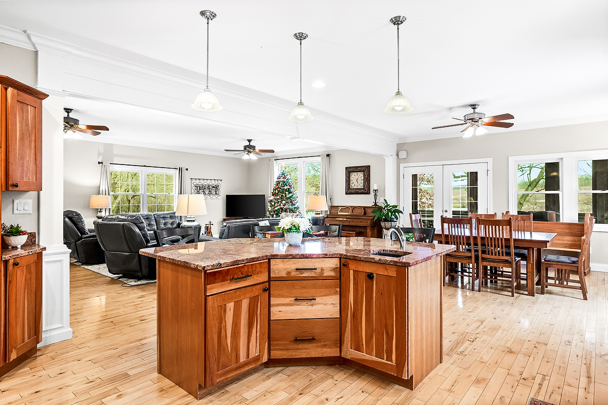 2296 Deer Ridge Court Carlock, IL 61725 - Photo 24 of 59 a view of a living room and kitchen view