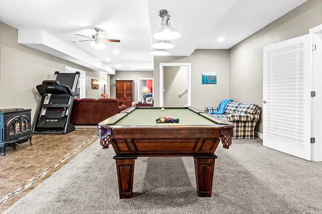 a view of a storage & utility room with closet