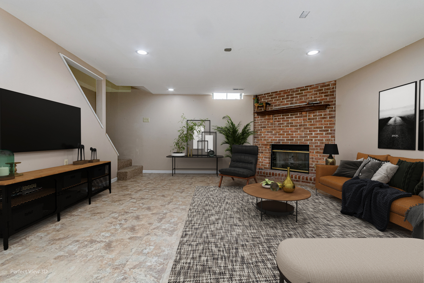 12 Roulock Road Montgomery, IL 60538 - Photo 12 of 17 a living room with furniture and a flat screen tv