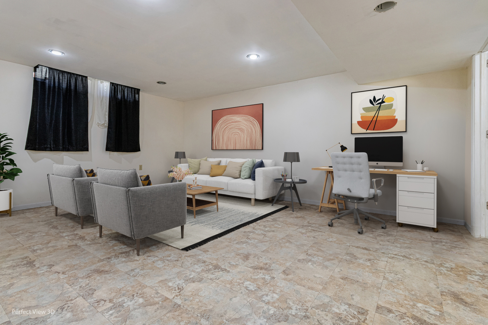 12 Roulock Road Montgomery, IL 60538 - Photo 14 of 17 a living room with furniture and a flat screen tv