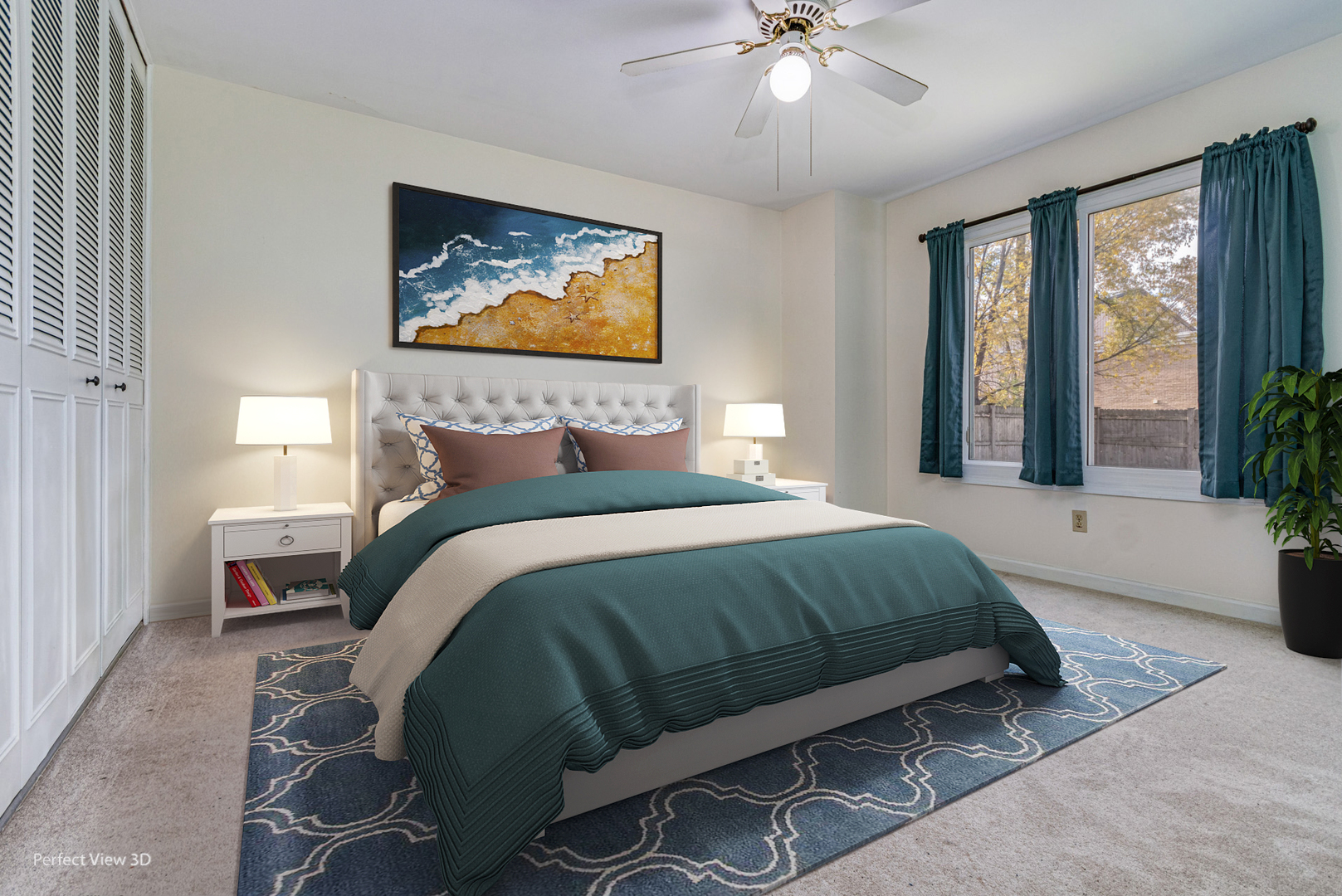 12 Roulock Road Montgomery, IL 60538 - Photo 9 of 17 a bedroom with a bed and a painting on the wall