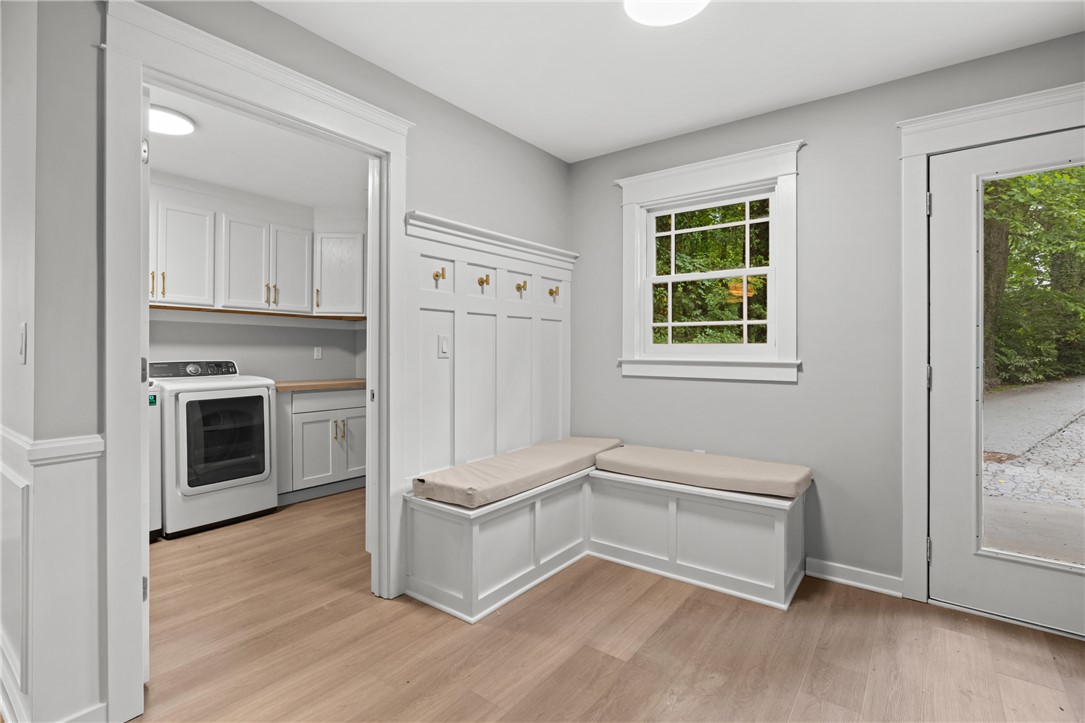 309 Woodland Way Clemson, SC 29631 - Photo 18 of 43 This bright mudroom and laundry room offers both style and everyday functionality.