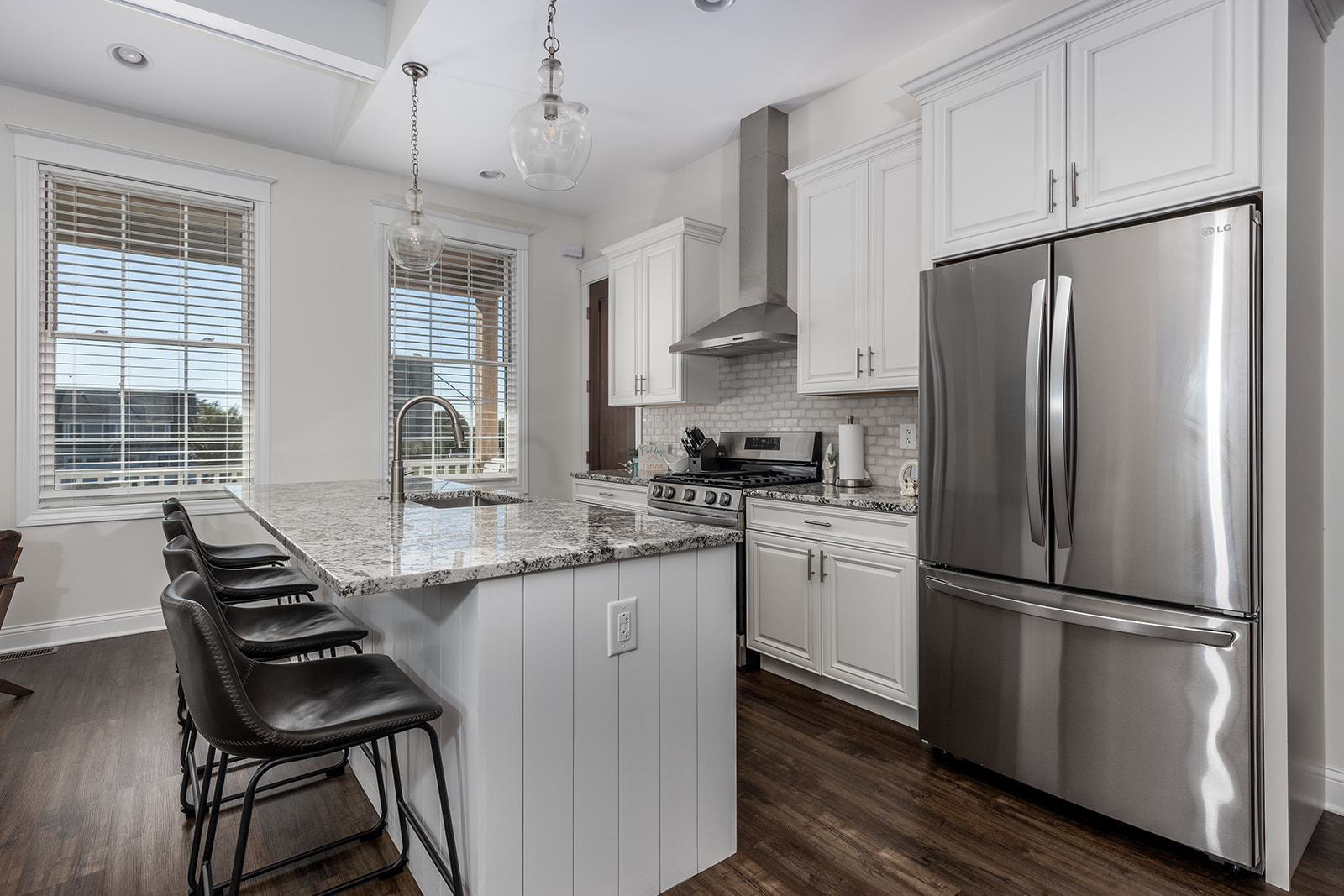 8 Port Place Ottawa, IL 61350 - Photo 15 of 32 a kitchen with stainless steel appliances granite countertop a refrigerator a sink dishwasher a stove and a refrigerator