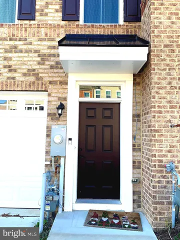 a view of a door of the house