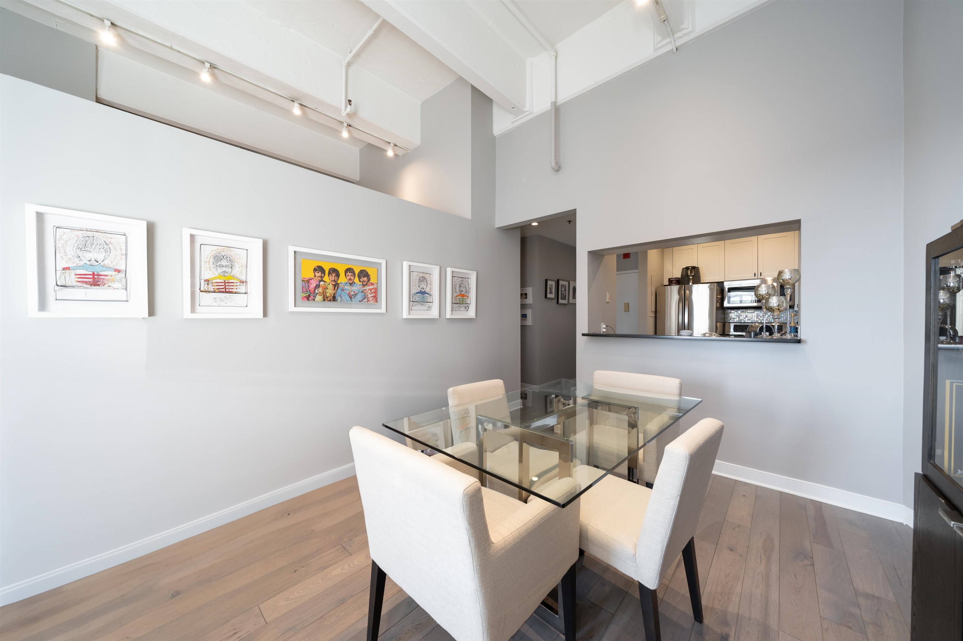 1500 Washington Street, Unit 8T Hoboken, NJ 07030 - Photo 3 of 50 a dining room with furniture and wooden floor