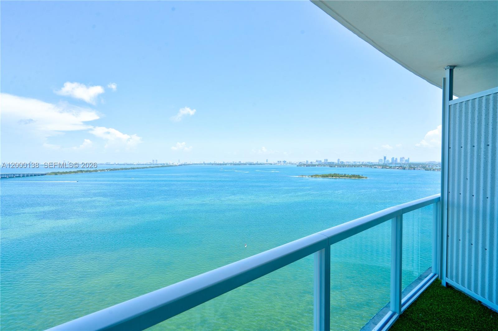 665 Northeast 25th Street, Unit 2005 Miami, FL 33137 - Photo 1 of 70 living room balcony water East view