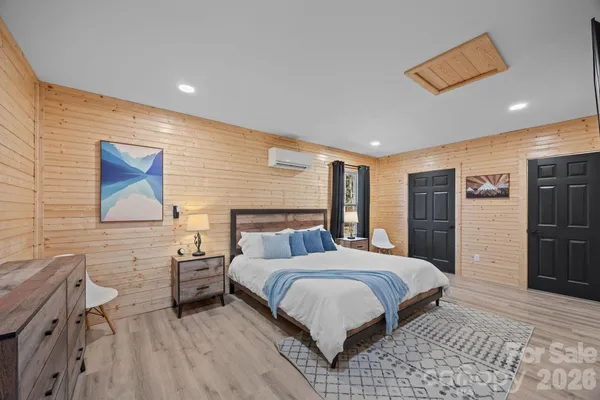 a living room with furniture and a gate