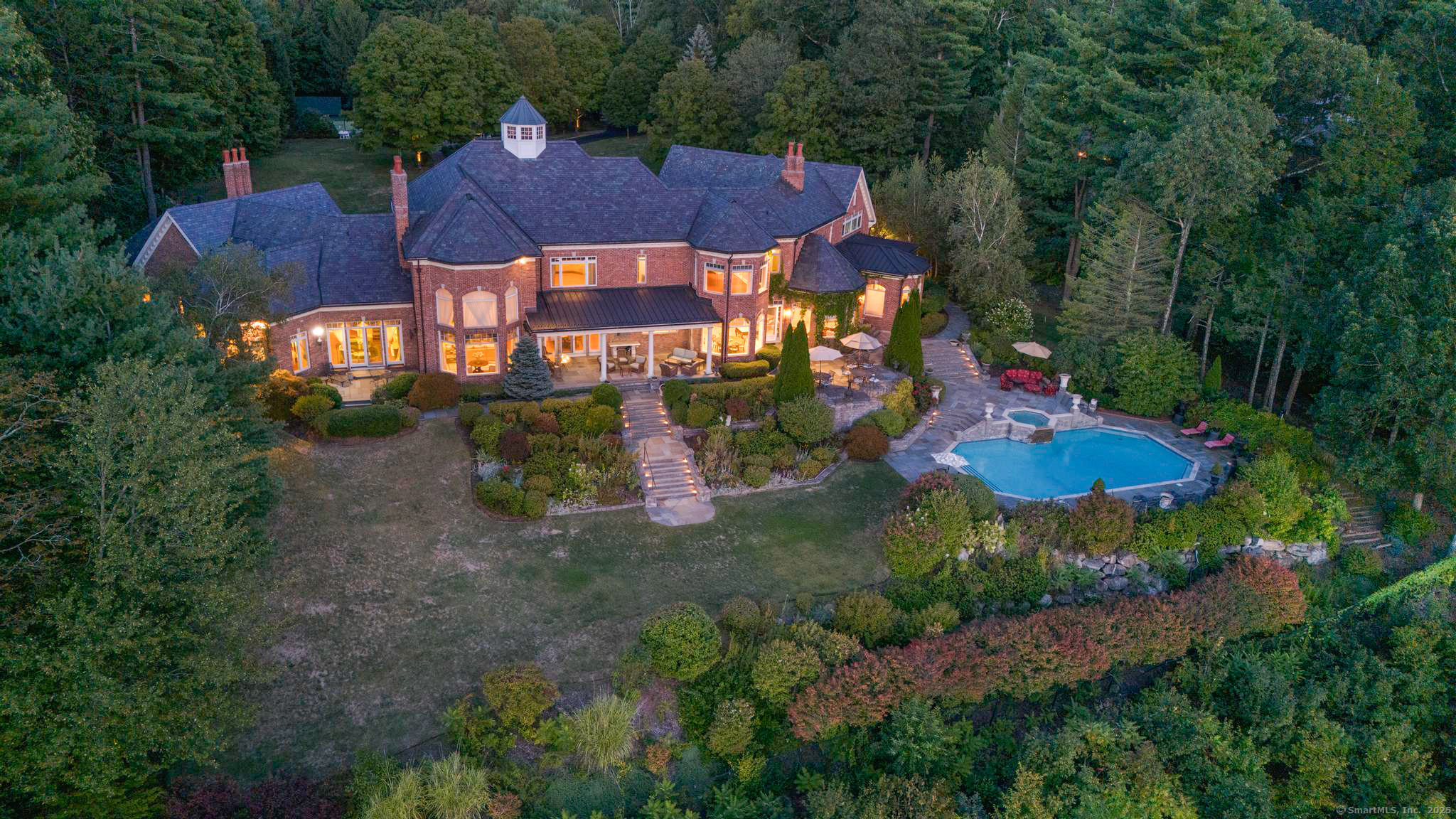 23 Robkins Road Avon, CT 06001 - Photo 34 of 40 an aerial view of a house with garden space and street view