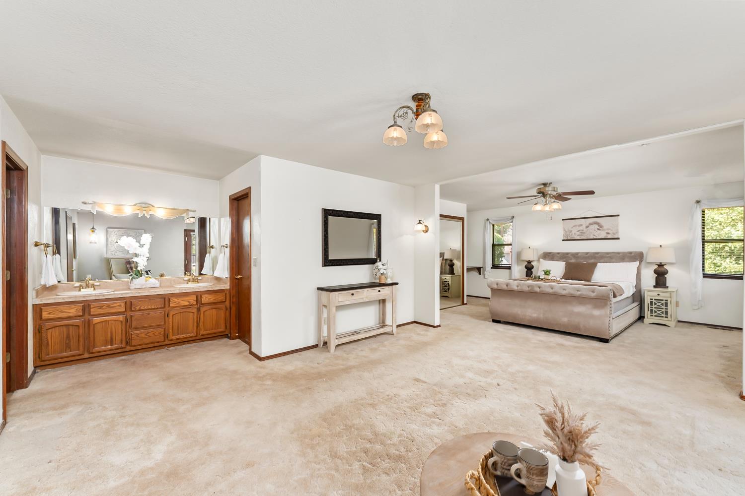 3708 Millbrae Road Cameron Park, CA 95682 - Photo 17 of 48 a living room with furniture and a flat screen tv
