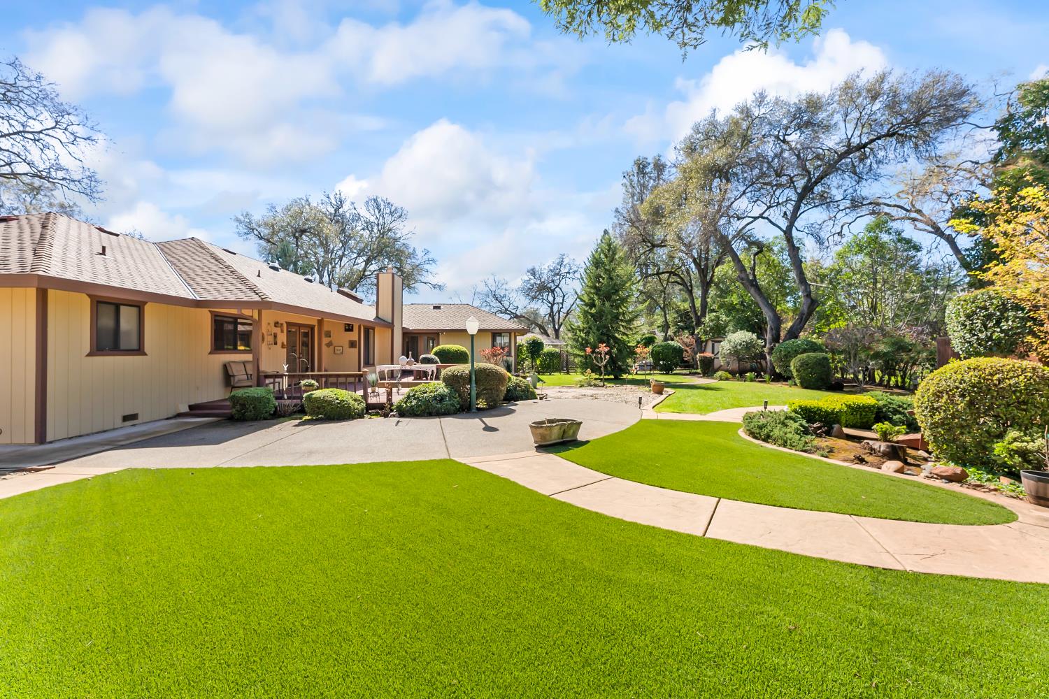 3708 Millbrae Road Cameron Park, CA 95682 - Photo 38 of 48 a view of a house with swimming pool and a yard
