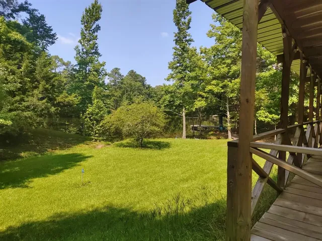 a view of an outdoor space and swimming pool