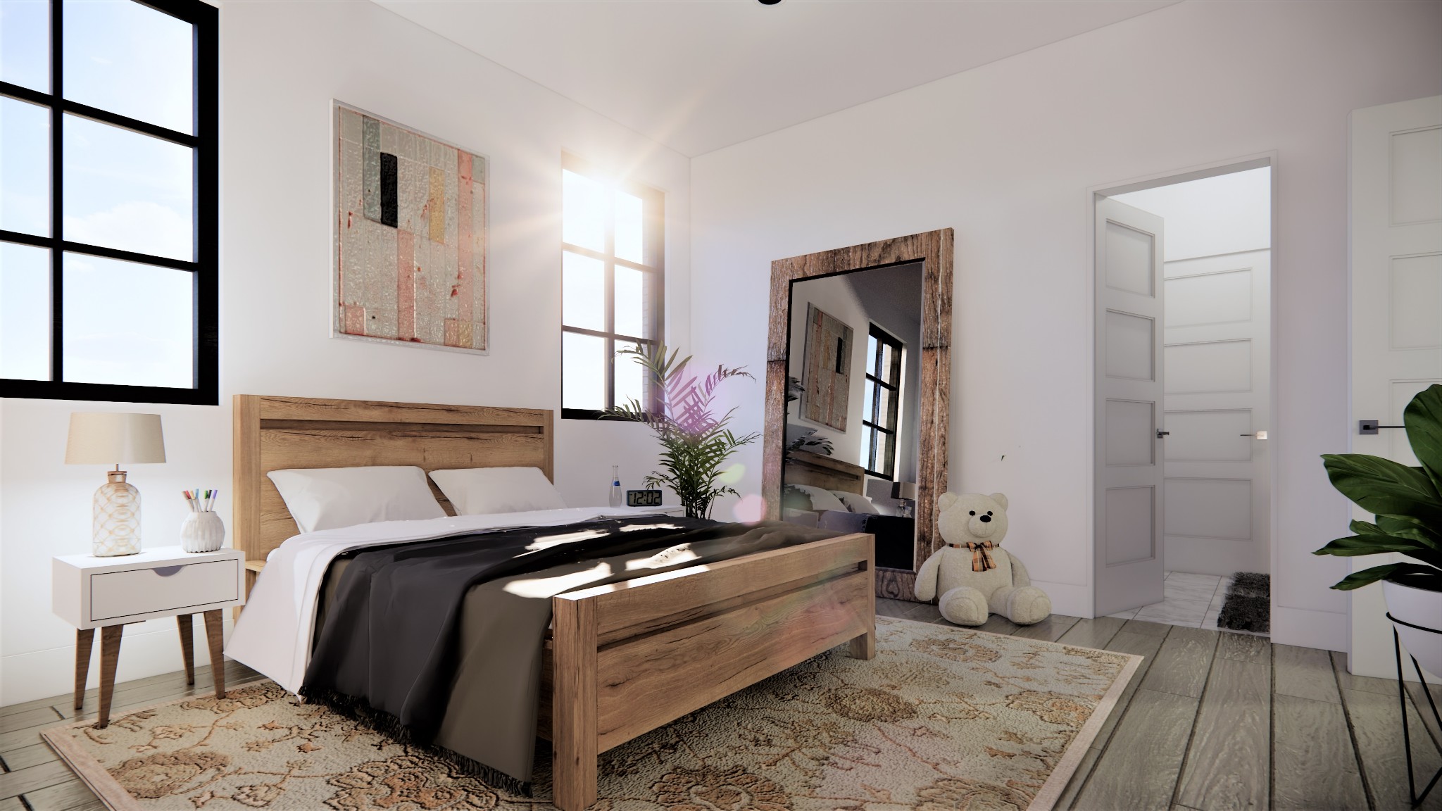 5103 Cornwall Drive Brentwood, TN 37027 - Photo 30 of 50 a bedroom with bed and a potted plant