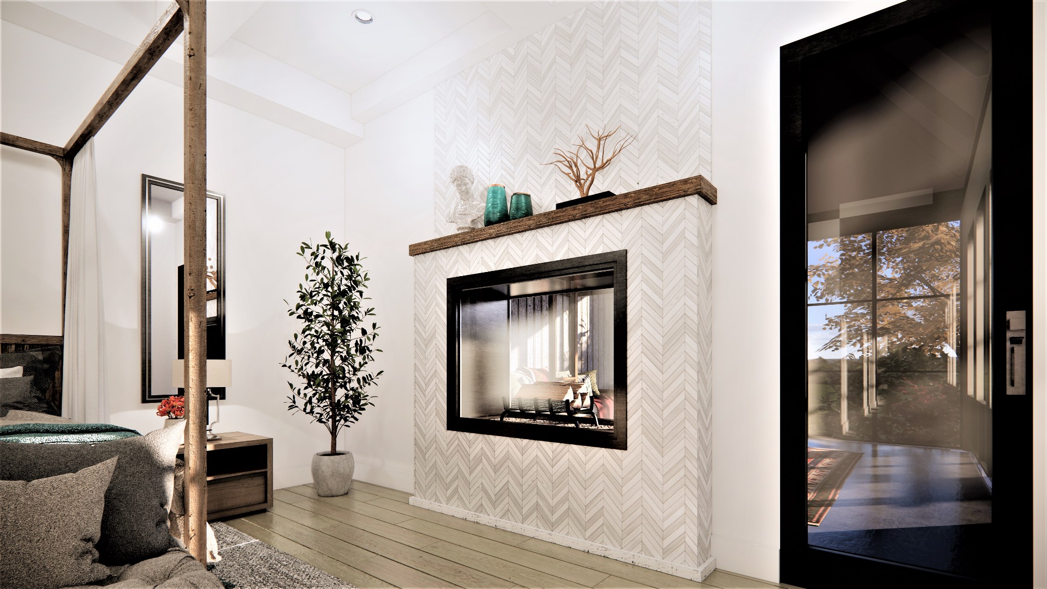5103 Cornwall Drive Brentwood, TN 37027 - Photo 36 of 50 a view of a hallway with wooden floor and a living room