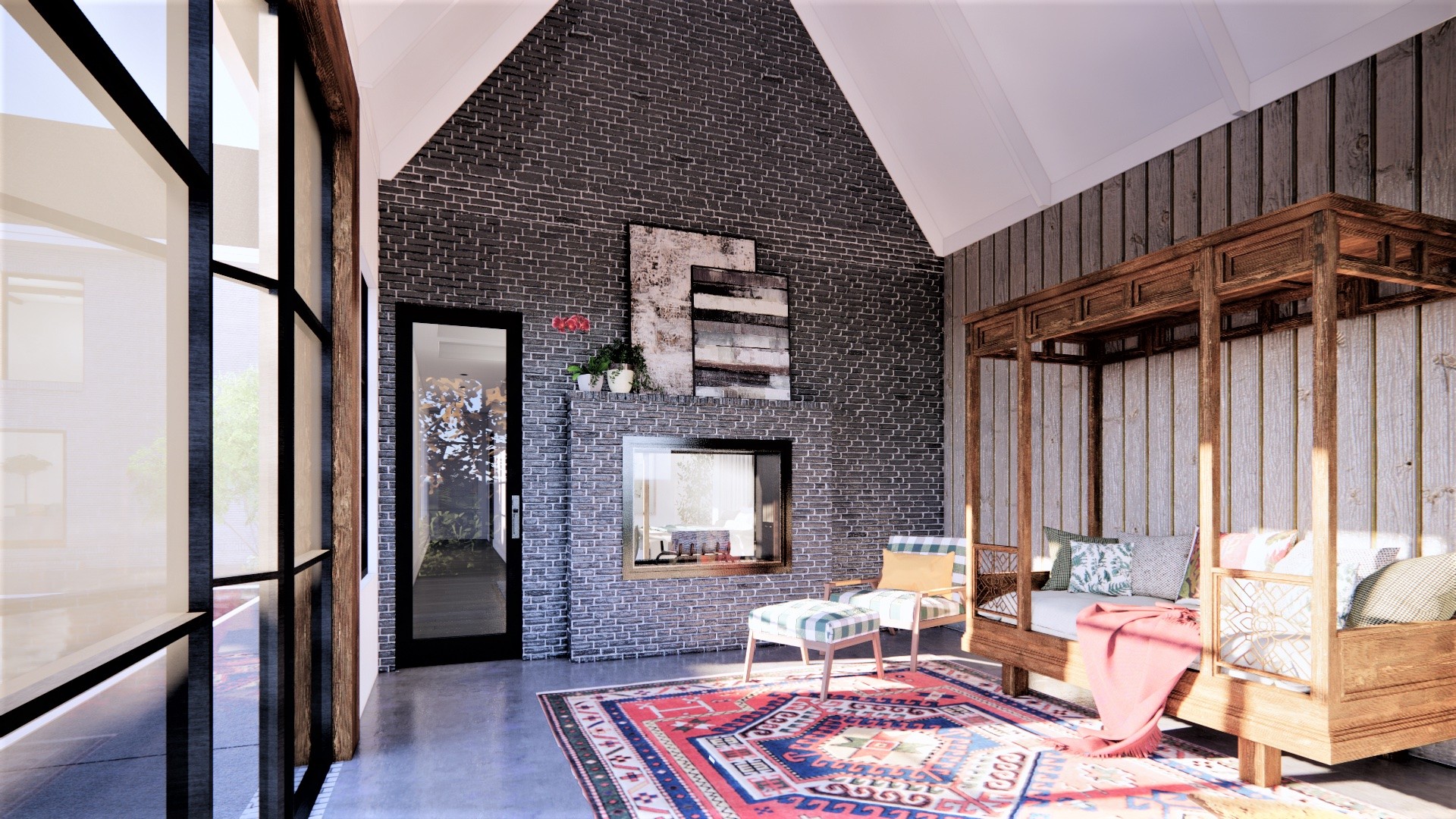 5103 Cornwall Drive Brentwood, TN 37027 - Photo 43 of 50 a living room with furniture a window and a fireplace