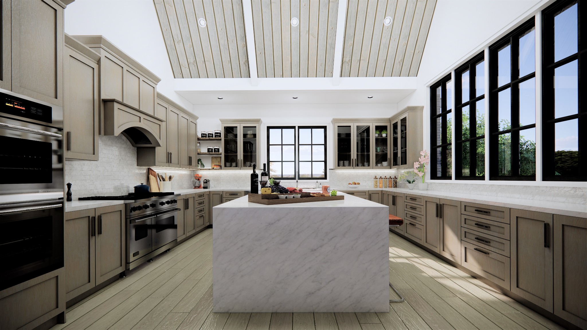 5103 Cornwall Drive Brentwood, TN 37027 - Photo 7 of 50 a large kitchen with stainless steel appliances granite countertop a stove and a sink