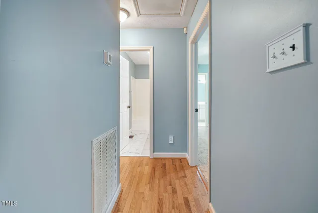wooden floor in a gallery