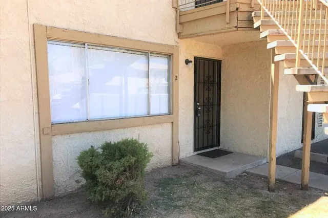 a front view of a house