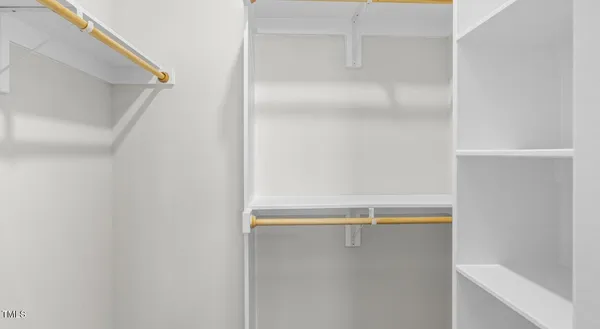 a close view of closet