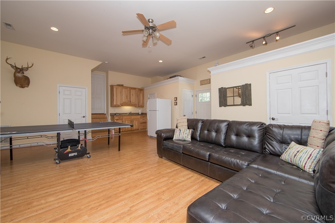 4625 Treely Road Chester, VA 23831 - Photo 12 of 50 a living room with furniture and kitchen view