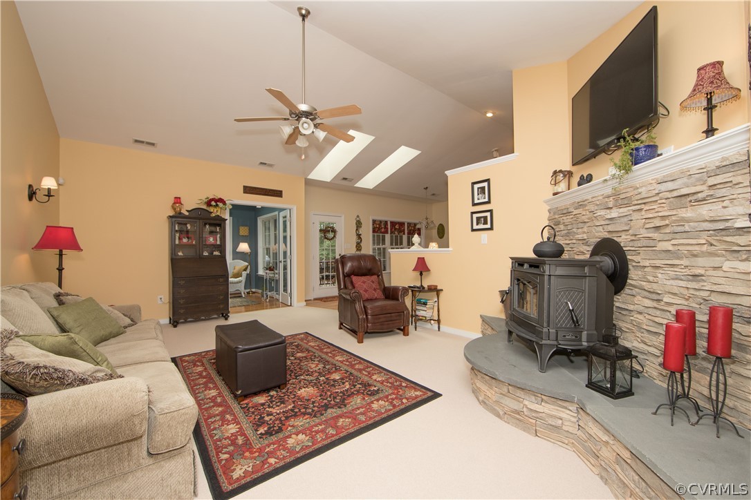 4625 Treely Road Chester, VA 23831 - Photo 38 of 50 a living room with furniture and a flat screen tv