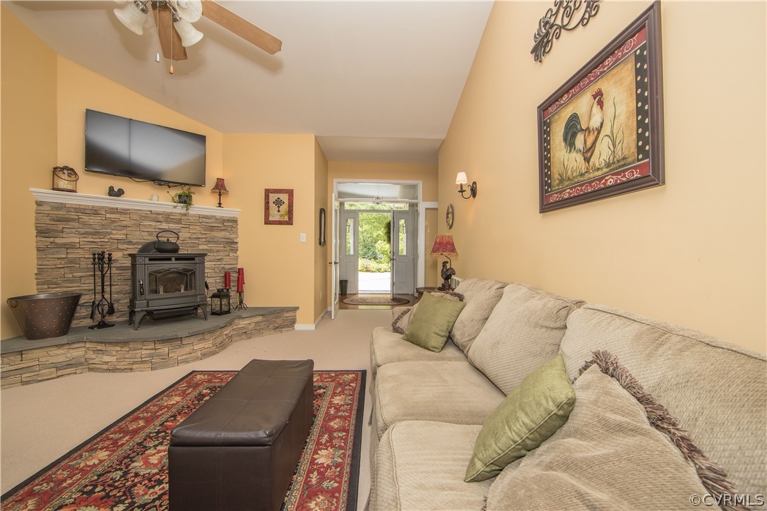 4625 Treely Road Chester, VA 23831 - Photo 40 of 50 a living room with furniture and a flat screen tv