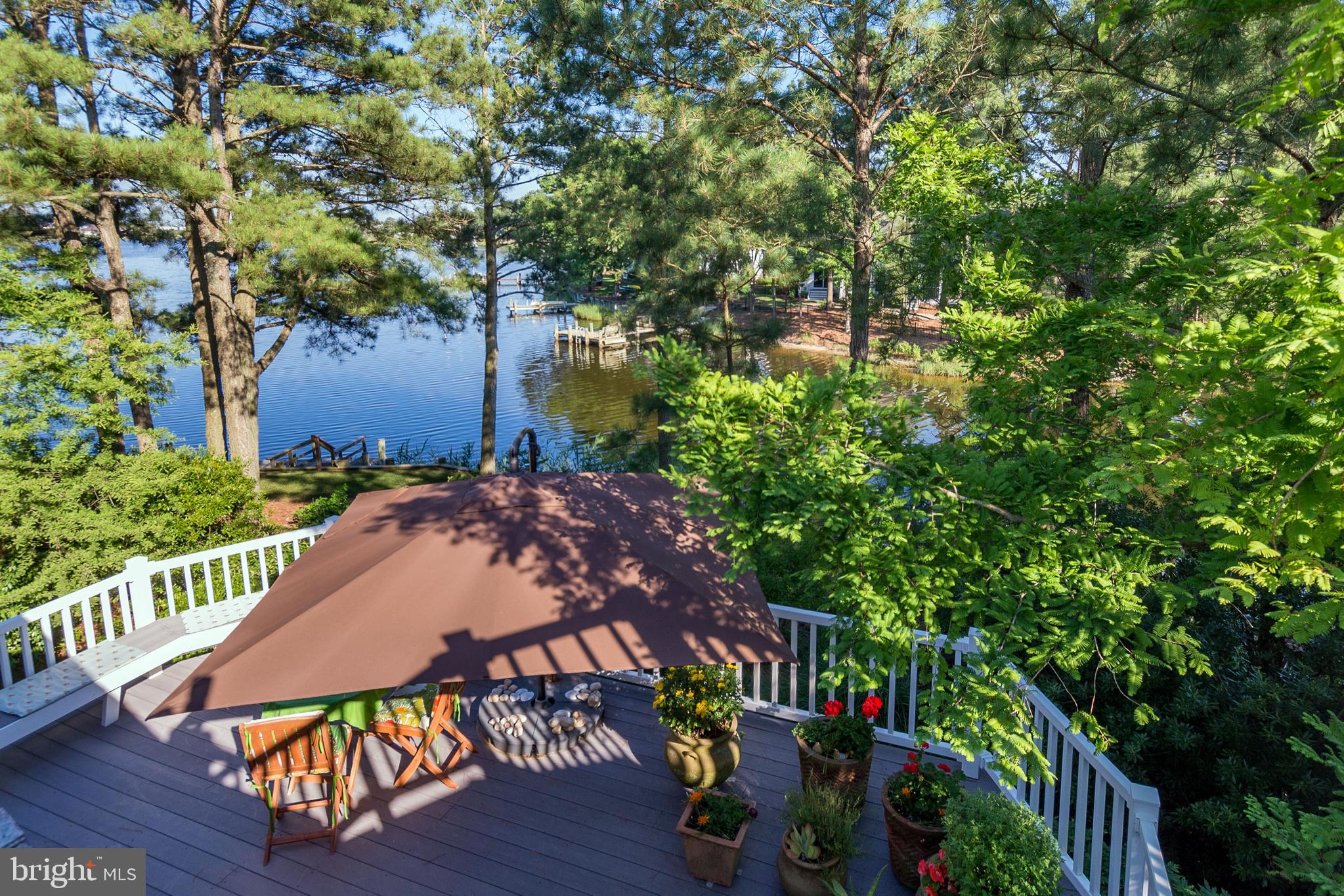 533 Bethany Loop Bethany Beach, DE 19930 - Photo 6 of 44 Bird's eye view of the main level deck and pond