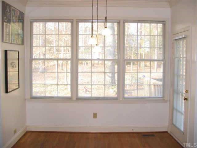 4324 Swarthmore Road Durham, NC 27707 - Photo 4 of 7 the breakfast nook has a grand view of the backyard
