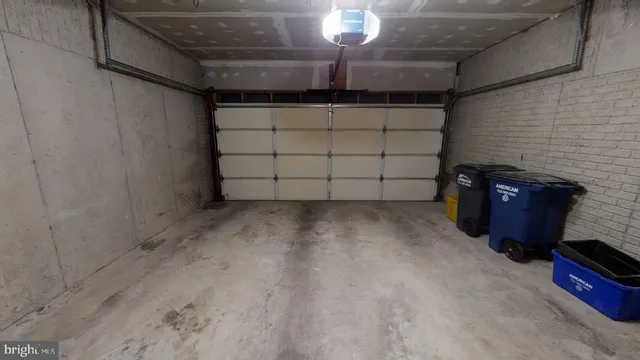 a view of a garage