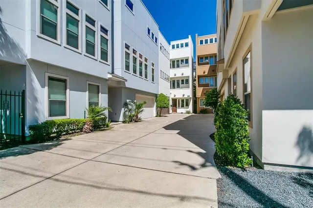 a front view of a building