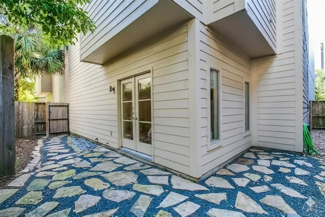 a view of a house with a door
