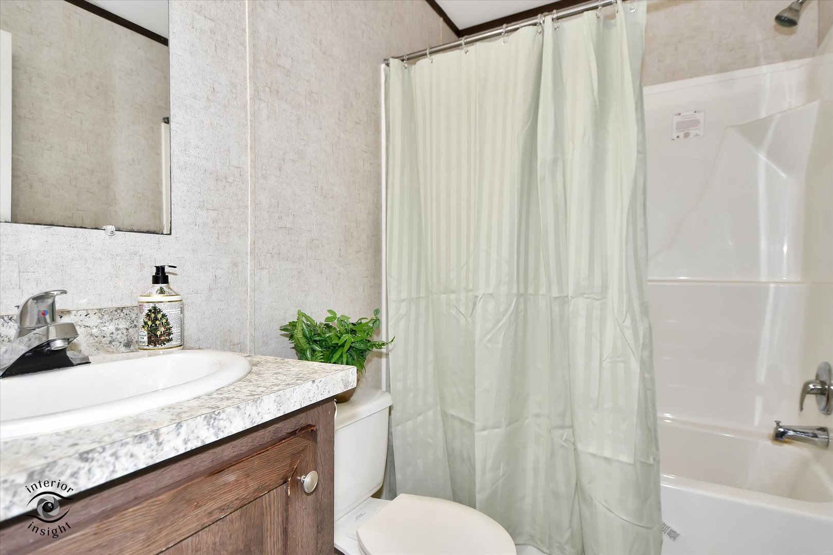 72 Apple Lane Bourbonnais, IL 60914 - Photo 21 of 23 a bathroom with a granite countertop sink and a mirror