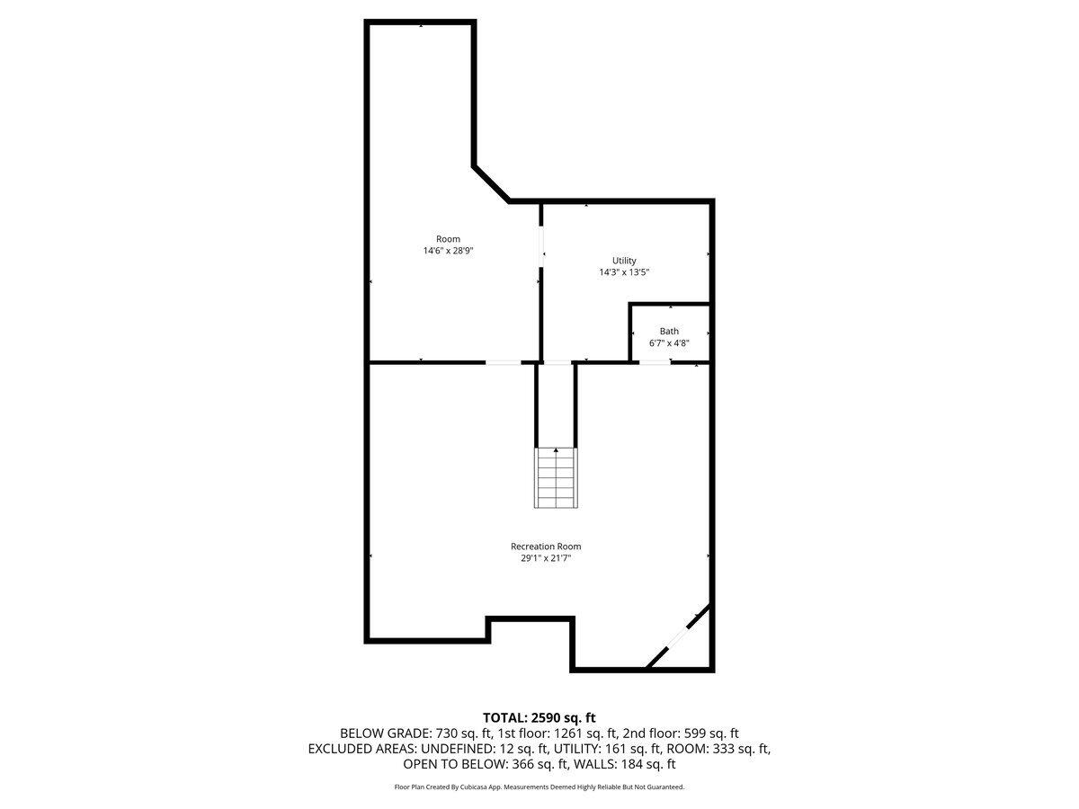 45900 South Stonewood Road Canton, MI 48187 - Photo 39 of 39 basement floorplan