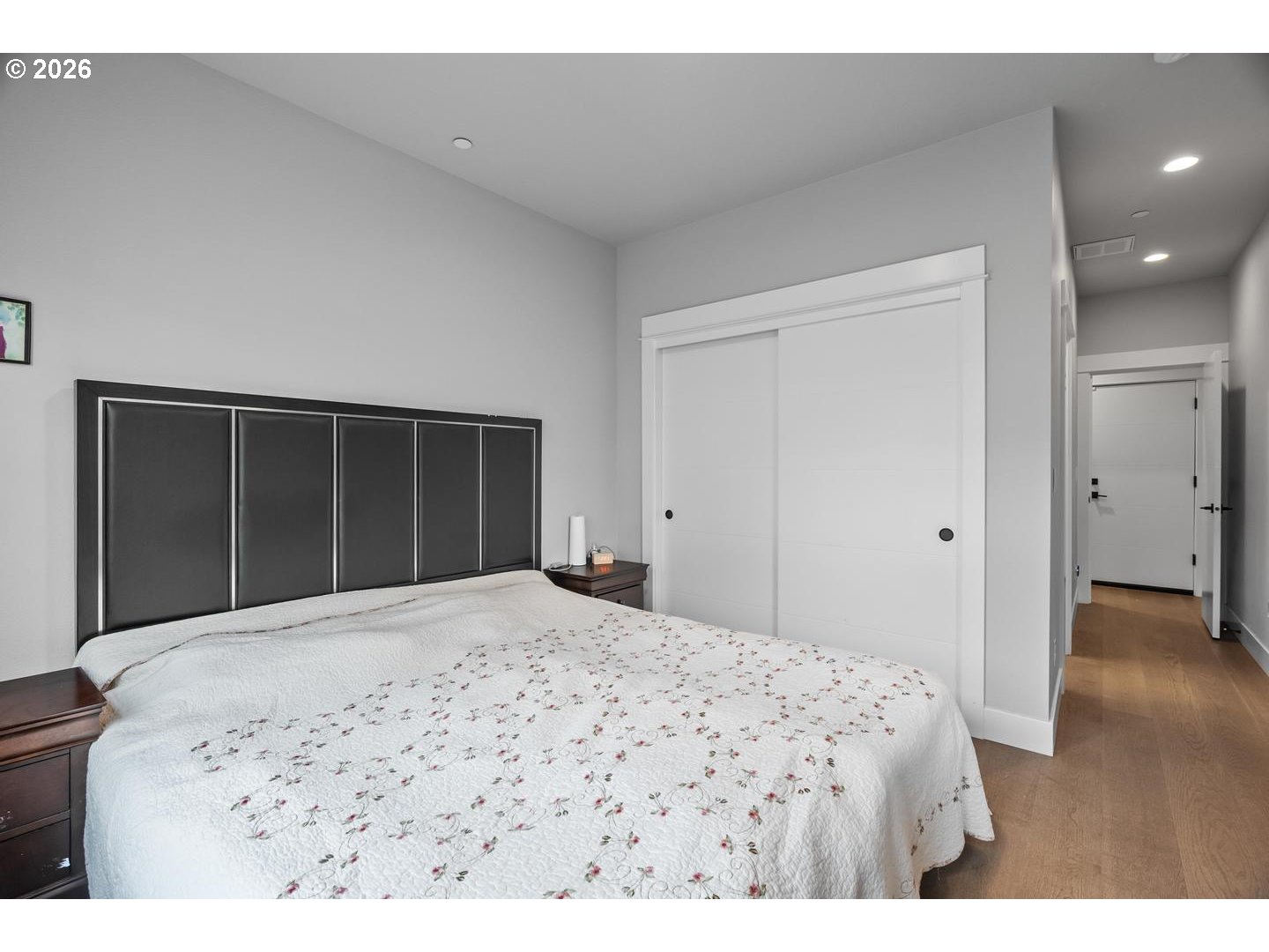 4010 Northwest 62nd Circle Camas, WA 98607 - Photo 31 of 46 a bedroom with a bed and a flat screen tv