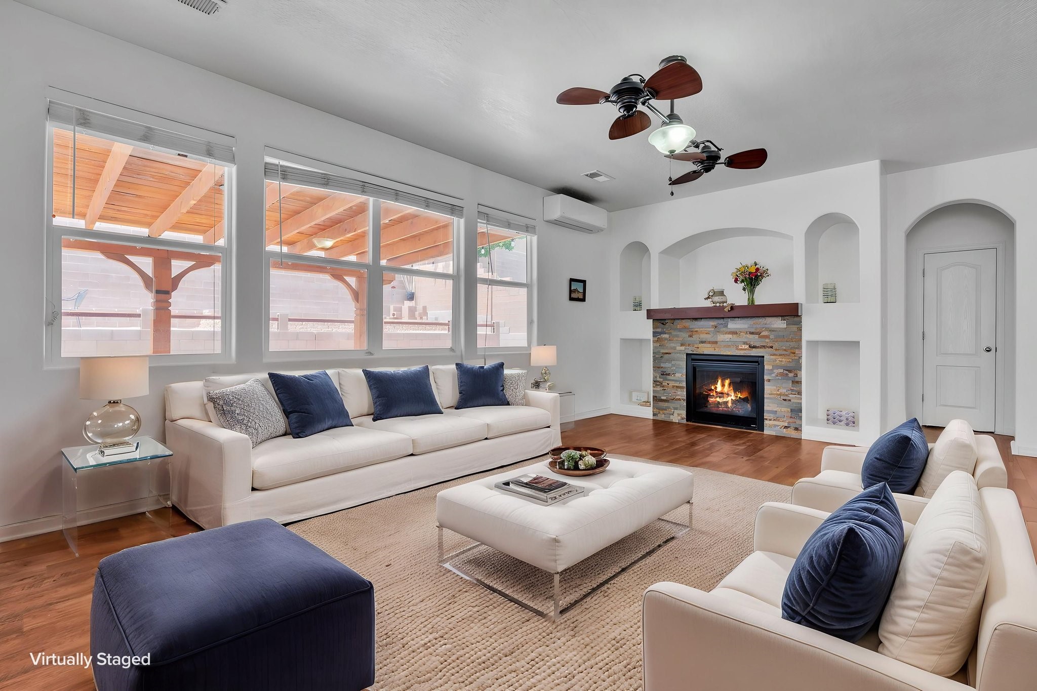 6914 Wrangell Loop Northeast Rio Rancho, NM 87144 - Photo 20 of 61 Living Room Lots of Natural Sunlight - Virtually Staged